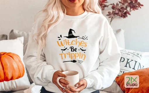 Witches Be Trippin Halloween Tee Shirt