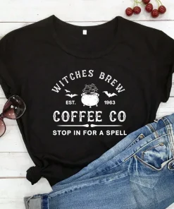 Witches Brew Coffee Co Stop in for a Spell T-Shirt