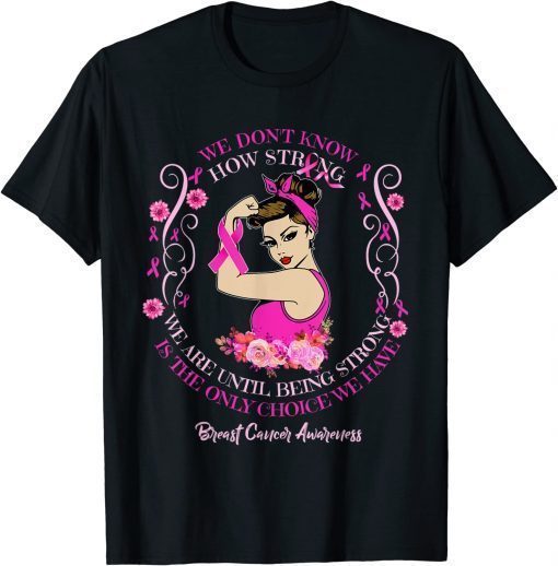 Womens Breast Cancer Awareness Ribbon T-Shirt