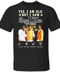 Yes I am old but I saw Boys II Men on stage signatures shirt