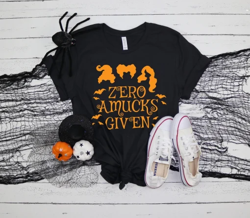 Zero Amucks Given Halloween Tee Shirt