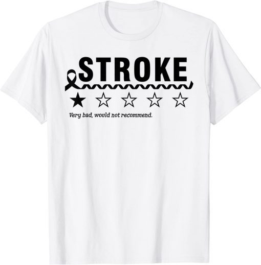 1 Star Rating Stroke Awareness T-Shirt