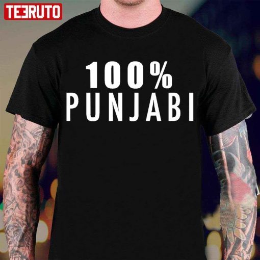 100 Pure Punjabi Quote Quality Fan Retro T-Shirt