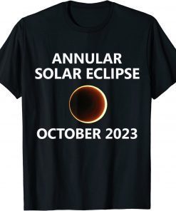 2023 Solar Eclipse Annular October Oct 14 14th City State T-Shirt