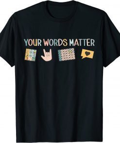 Aac Asl Speech Therapy Pathology Slp Aba Rbt Sign Language T-Shirt