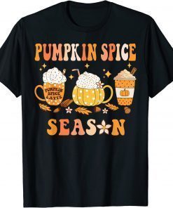 Pumpkin Spice Season Autumn Fall Vibes Pumpkin Spice Coffee T-Shirt