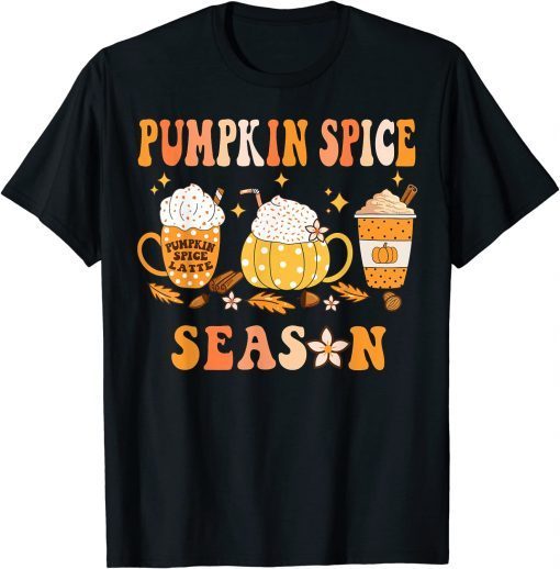 Pumpkin Spice Season Autumn Fall Vibes Pumpkin Spice Coffee T-Shirt