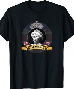 Queen Elizabeth II Memoriam Union Jack RIP UK Royalist T-Shirt