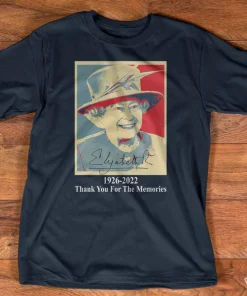 RIP Queen Elizabeth 1926-2022 Thank You For The Memories T-Shirt