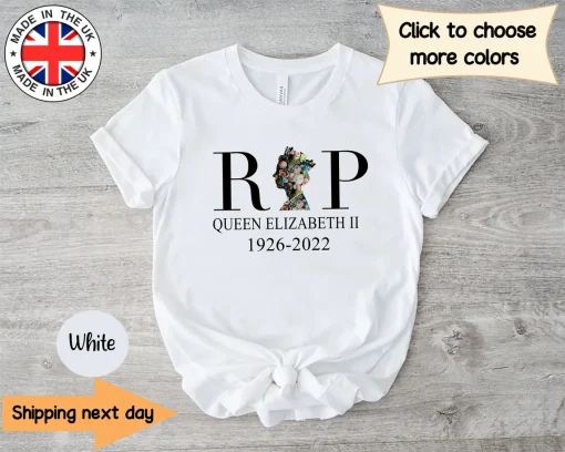 RIP Queen Elizabeth ll 1926-2022 Rest In Peace Majesty The Queen T-Shirt