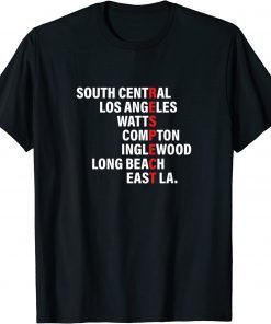 West Side RESPECT Los Angeles Watts Compton Long Beach T-Shirt