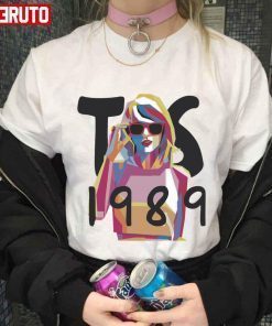 1989 TS Taylor Swft Cute Girl Vector Painting T-shirt