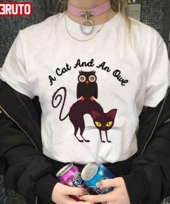 A Cat And An Owl T-shirt