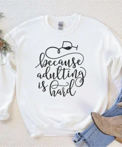 Adulting is Hard Christmas T-Shirt