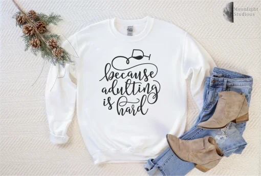 Adulting is Hard Christmas T-Shirt