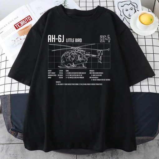 Ah-6j Little Bird Bf4 Battlefield 4 T-shirt