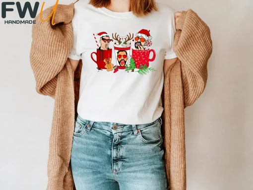 Bad Bunny Christmas Coffee T-Shirt