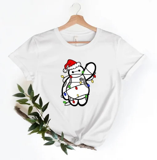 Baymax Christmas Lights T-Shirt