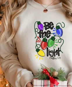 Be The Light Matthew 5:14 Christian Christmas T-Shirt