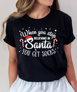 Believe In Santa Christmas T-Shirt