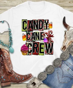 Candy Cane Crew Christmas T-Shirt