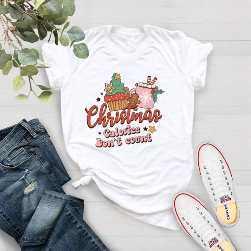 Christmas Calories Don't Count Tee Shirt