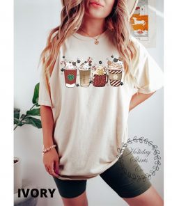 Christmas Cats And Coffee T-Shirt