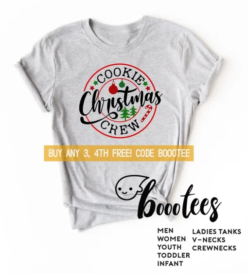 Christmas Cookie Crew Matching Family Pajamas T-shirt