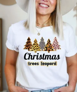 Christmas Trees Leopard T-Shirt