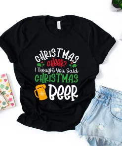 Chritmas Chee I Through You Said Chritmas Beer T-Shirt