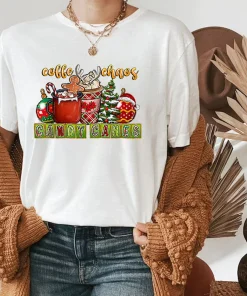 Coffee Chaos Candy Canes Coffee Christmas Cheer T-Shirt