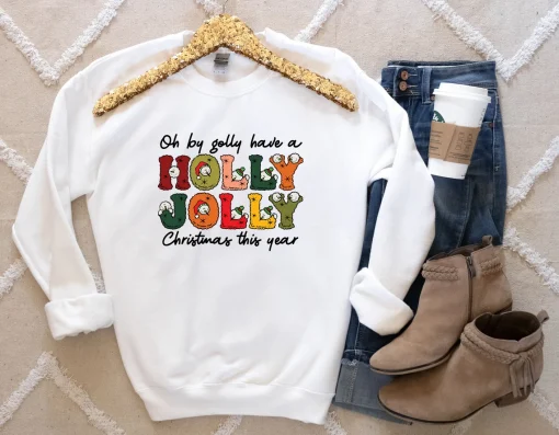 Comfort Colors Holly Jolly Christmas t-shirt