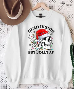 Dead Inside But Jolly AF Christmas Shirt