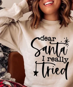 Dear Santa I Really Tried T-Shirt