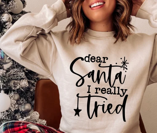 Dear Santa I Really Tried T-Shirt