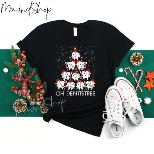 Dentist Christmas Tree T-Shirt