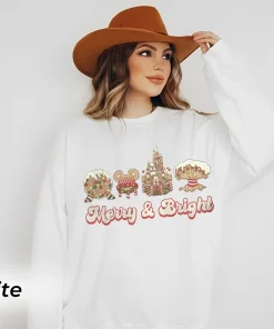 Disney Drink and Food Christmas T-Shirt