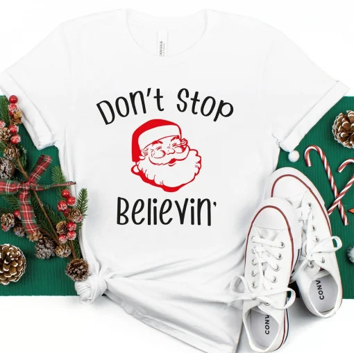 Don't Stop Believing Christmas T-Shirt