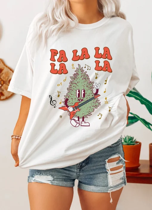 Fa La La La Festive Christmas T-Shirt