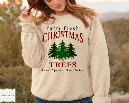 Farm Fresh Mickey On Truck Christmas Tree T-Shirt