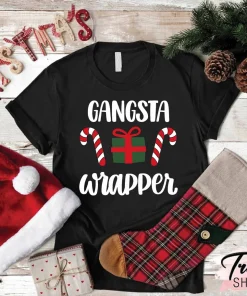 Gangsta Wrapper Merry Christmas T-Shirt