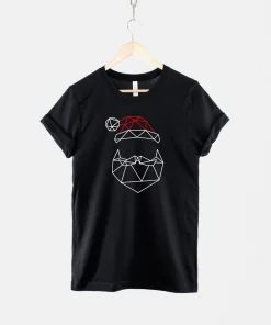 Geometric Santa Father Christmas T-Shirt