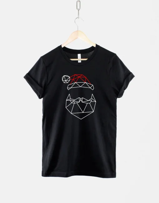 Geometric Santa Father Christmas T-Shirt