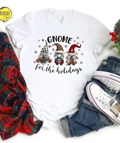 Gnome For The Holidays Merry Christmas T-Shirt