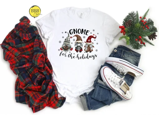 Gnome For The Holidays Merry Christmas T-Shirt