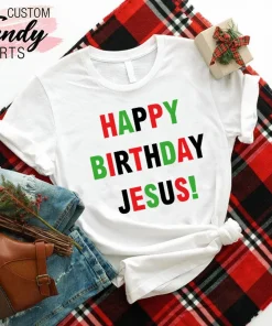 Happy Birthday Jesus Christian Christmas T-Shirt