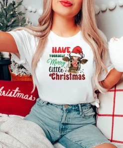 Have Yourself A Merry Christmas Cow Lover T-Shirt