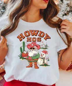 Howdy Hos Retro Western Christmas T-Shirt