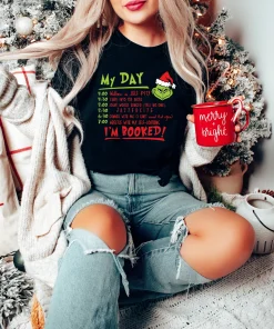 I'm Booked Grinch Christmas Holiday Christmas T-Shirt