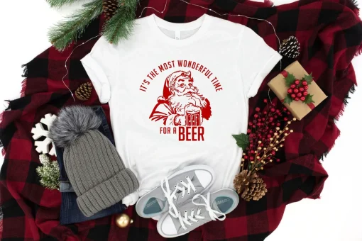 It is The Most Wonderful Time For A Beer Christmas Beer Tee Shirt